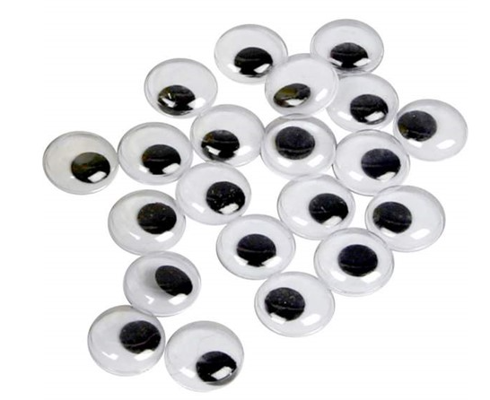 Wackelaugen Rund -100 Stk.